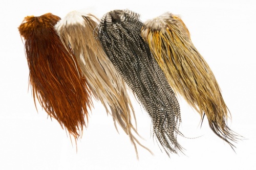 Whiting Hebert Miner Dry Fly Hackle Pro Grade Saddle Black Fly Tying Materials